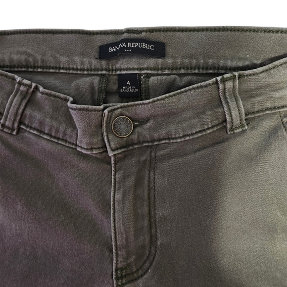 Banana Republic Women's 4 Utility Jeans Green - Picture 4 of 16